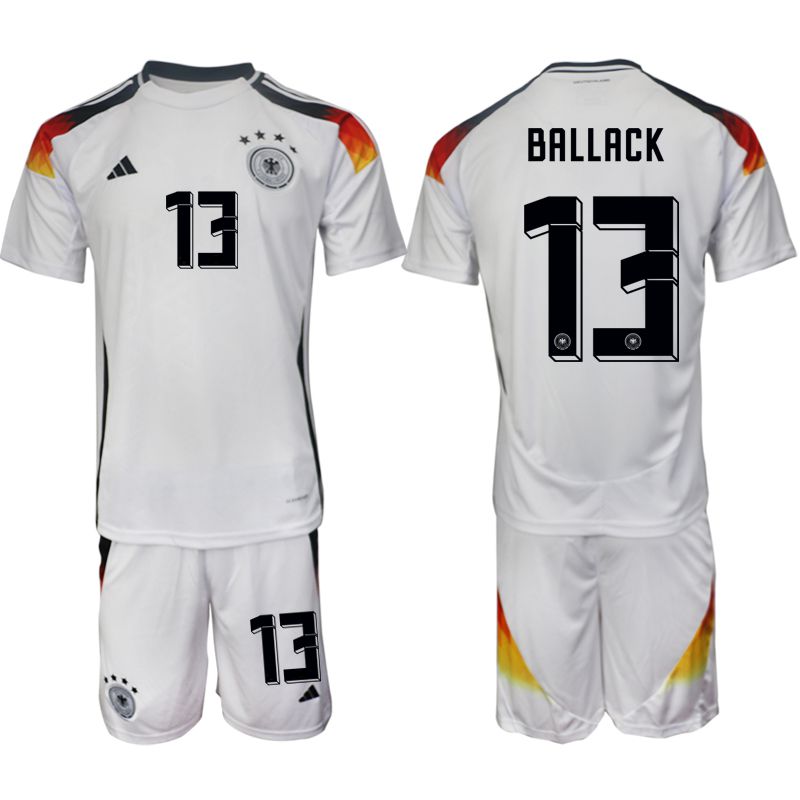 Men 2024-2025 Season Germany home white 13 Soccer Jersey